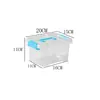 Caja de Almacenamiento Transparente Grande para Escritorio con Tapa Caja de Almacenamiento para Juguetes Organizador Caja de Almacenamiento para Snacks Caja de Almacenamiento para Coche