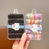 Anel de Toalha Infantil Cor de Doce Corda de Cabelo Bola para Meninas Elástico de Borracha de Alta Elasticidade Corda de Cabelo para Rabo de Cavalo Alto de Meninas Personalização