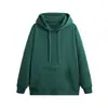 Sudadera con capucha de color liso forrada de forro polar, nueva y moderna para otoño e invierno, para hombre, pareja, holgada, casual, versátil, chaqueta con capucha