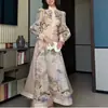 INS estilo europeo y americano transfronterizo 2026 nueva moda elegante Amazon para mujer al por mayor vestido estampado para el trabajo