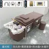 Lavabo Cerámico de Acero Inoxidable para Terapia Capilar, Lavado Estilo Tailandés, Circulación de Agua, Vaporización y Evaporación, Especializado para Salones de Belleza, Centros de Masaje y Peluquerías
