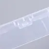 Caja de Plástico Transparente PP Gancho de Agujero Redondo Caja de Empaque para Anzuelos de Pesca Empaque de Piezas Caja de Almacenamiento Portátil Caja de Componentes Joyería