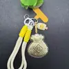 Estilo Shuibei Ouro Puro 999 Corrente para Celular da Fortuna Pingente Bolsa da Sorte Pingente de Bolsa Presente para Namorada