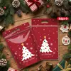 Bolsas de Plástico Autocierre para Regalos de Papá Noel Bolsas Tote Mixtas Cuatro en Uno 50 Bolsas de Embalaje Navideño Bolsas de Dulces