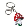 Llavero de Hongo Pequeño Estilo Nuevo Transfronterizo, Llavero Exquisito de Hongo Esmaltado Multicolor Colgante para Bolso, Pequeño Regalo al por Mayor