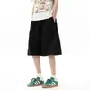 Shorts deportivos casuales rectos sueltos blancos y grises para hombre, shorts de verano de estilo americano con patchwork deconstruido, modernos y versátiles
