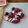 Zapatos De Xun para Niñas 2025 Otoño Nuevos Zapatos Infantiles Tenis Forrados de Felpa Estilo Ballet para Bebé Casual Zapatos Agan