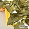 Tejido de Spandex de Punto Elástico Alto Dorado y Plateado, Versión Completa de Tejido Estirable en Cuatro Direcciones con Estampado en Caliente, Tejido para Ropa de Escenario