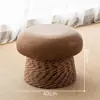 Taburete de Hongo, Taburete Pequeño para Uso Doméstico, Taburete Bajo, Taburete para Cambiarse los Zapatos de Madera Maciza, Taburete para Sentarse en Sala de Estar Balcón, Taburete para Sofá, Taburete Redondo, Taburete para Niños