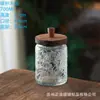 American Acacia Wood Carved Mason Storage Jar Cozinha Selada Coarsegment Garrafa Selada Transparente Mason Garrafa De Vidro Selada