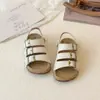 Sapatos de Verão Infantis Coreanos, Sandálias de Madeira Retrô para Crianças, Sapatos Casuais de Praia para Meninos e Meninas, Sola Macia Respirável, Sapatos Modernos Antiderrapantes