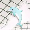 Broche de Pinos Acessório Broche Panda Azul Desenho Animado Estilo Japonês e Coreano Adesivo de Telefone Pérola Fresca