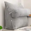 Cojín triangular de soporte lumbar para cabecero de cama, cojín suave para cama tatami, almohada de respaldo para ventanal, sofá, oficina y cojín de soporte de cintura para estar sentado mucho tiempo