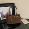 Bolso bandolera retro de un solo hombro 2026, acabado mate, elegante, para uso diario, gran capacidad, estilo coreano, bolso tote simple para ir al trabajo