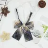 Estilo Universitario Japonés Corbata de Lazo JK Flor de Cuello Cuadros Suave Una Navaja Uniforme Popular en Internet Camisa de Chica Lazo Uniforme Escolar