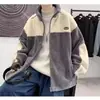 Abrigo de Lana de Cordero 2022 Invierno Hombres Ins Marca de Moda Grueso Chaqueta Pareja Casual Cálido Moda Abrigo de Algodón