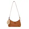 Bolso Cruzado Simple de Estilo Coreano de Nicho Tipo Bollo para Mujer 2025 Invierno Nuevo Bolso de Hombro Cruzado de Lujo Ligero con Empalme