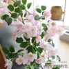 Colgante de Pared de Ratán Flor de Cerezo Artificial Flor de Cerezo de Ratán Conducto de Aire Acondicionado Techo Interior Decoración de Boda Planta de Plástico Flor de Cerezo de Ratán