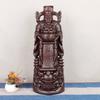 Talla en Madera de Ébano del Dios de la Riqueza con un Dragón, una Pieza Decorativa para Atraer Riqueza, Adecuada para Aperturas de Tiendas, Inauguraciones de Casa y Culto en el Hogar