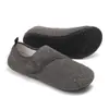 Pantuflas de algodón con forro polar para otoño e invierno para hombres, mujeres y niños, zapatos sin cordones con suelas suaves antideslizantes, para el hogar en interiores y para fitness en interiores