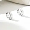 Pendientes de Acero Inoxidable de Moda Estilo Coreano con Textura de Hielo Triturado y Patrón de la Gran Muralla, Diseño Único, Accesorio Unisex