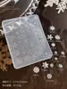Molde de Silicona para Uñas con Diseño de Copo de Nieve Navideño 3D Gel UV DIY Decoración de Uñas Portátil Molde para Tallado Venta al por Mayor