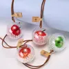 Um Pingente Chaveiro de Maçã Presente para Casais, Pingente de Bolsa, Ornamento de Fruta da Paz de Natal
