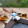 Enfeites de Novo Estilo, Enfeites Criativos para Casa, Enfeites de Raposa de Desenho Animado, Enfeites de Artesanato em Vidro, Decorações para Mesa de Escritório
