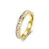 Anillo Ins Europeo y Americano Joyería Acero de Titanio Chapado en Oro de 18K Cuadrado Esmeralda Diamante Anillo de Cola Elegante Moda Femenina Lujo Accesible de Gama Alta