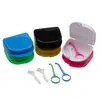 Caixa Plástica PP para Material Odontológico Caixa com Tampa Articulada Porta Escova Removedor de Aparelhos Caixa de Colocação Caixa para Aparelhos de Molar