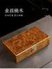 Caja de Regalo de Medio Kilo de Nanmu Seda Dorada con Burbujas Túnica Roja Grande Té Negro Wuyi Té de Roca Canela Caja Vacía Universal Empaque Exterior