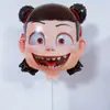 Celebridade da Internet Transfronteiriça Grande Clipe Vara de Puxar Filme de Alumínio Animal de Desenho Peppa Pig Balão Brilhante Atacado Barraca de Rua de Mercado Noturno Atacado