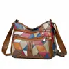Bolsas femininas para mulheres de meia-idade e idosas 2026 novo modelo mochila feminina de couro macio bolsa de ombro transversal de grande capacidade para mães de meia-idade