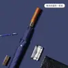 Guarda-chuva Reto Masculino com Cabo de Bambu Oito Varetas 280T Masculino Reto Reforçado Durável à Prova de Vento Guarda-chuva Brinde Publicitário
