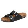 Sandálias Birkenstock de Tira Única Mais Vendidas Transfronteiriças para Homens e Mulheres, Moda de Verão para Uso Externo, Chinelos de Tamanho Grande Refrescantes, Chinelos Modernos Estilo Europeu Americano Retrô