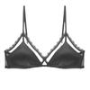 Ropa Interior Francesa Delgada para Mujer Verano Encaje Ropa Interior Copa Triángulo Cómoda Transpirable Set de Brasier sin Varillas