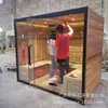 Cámara de Sudoración de Cedro Rojo Importado, Caja de Sudoración y Fumigación, Sala de Vapor Seco y Ondas de Luz Venta Directa, Estufa de Sauna, Sala de Sauna de Vapor Húmedo