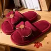 Chinelos de Casamento, Par Vermelho Festivo, Casamento de Luxo para Noivo e Noiva, Par de Chinelos de Dote para a Noiva, Estilo para Todas as Estações