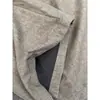 Calças Plissadas Cinza-Marrom Estilo Old Money Corte Clean Linha A Curvada com Toque de Luxo, Calças Casuais Masculinas de Corte Reto