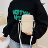Bolso de Hombro Transfronterizo Estilo Trendy Fresco y Dulce, Bolso Sencillo de Color Sólido para Teléfono Móvil, Bolso de Mujer, Moderno y Versátil, Bolso Cuadrado Pequeño de Alto Valor