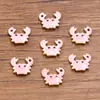 10 Colgantes de Acero Inoxidable Multicolor Dorado de Doble Cara con Goteo de Aceite para Peces, Cangrejos, Delfines, Corales, Caballitos de Mar DIY para Viajes de Commuting a la Moda