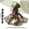 Nuevo Pañuelo de Seda Chifón 50*160 Pañuelo Largo de Alta Gama Moda y Versátil Pañuelo Chal de Georgette Pañuelo de Seda para Mujer