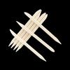 Palitos de naranja cortos para decoración de uñas de 6,3 cm de largo, 100 paquetes de palitos de naranja, palitos de madera de belleza de doble cabeza, palitos de haya, taladro