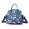 Nova bolsa de lona feminina 2025, bolsa portátil de ombro único, bolsa transversal dupla, bolsa de nylon oxford estampada da moda, bolsa para mães