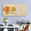 Colgante de pared para influencers decoración horizontal de lujo ligero pintura de porcelana de cristal reloj sala de estar reloj moderno reloj de pared para el hogar pintura decorativa hogar