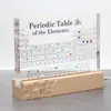 Tabla Periódica de Elementos Químicos en Stock Transfronteriza Adorno Físico Base de Lámpara en Relieve Luz de Noche de Escritorio Regalo del Día del Padre