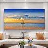 Zhuoyu Alta Definición Marco Único Paisaje Atardecer Mar Galería de Hotel Decoración de Pasillo Pintura Colgante Fondo Pared Bienes de Pintura en Aerosol