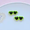 Corazón de Resina Forma de Corazón Gafas Pequeñas Accesorios para Joyería DIY Funda para Teléfono Móvil Parche de Pegamento Crema Accesorios para Zapatos Materiales Hechos a Mano