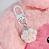 Chaveiro de Patinha de Gato Fofa Pingente de Bolsa Desenho Animado Pingente Acessório para Pendurar na Mochila Escolar de Menina Chaveiro de Presente para Meninas