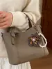 Bolso Cubo de Alta Apariencia Elegante 2026, Bolso Cesta, Bolso de Mano Informal de Nicho Moda Coreana, Bolso Cruzado para Viajar al Trabajo